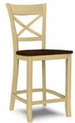 #6630 (24" Charlotte Counter Stool w/ Wood Seat)