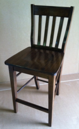 #6480 (Cafe Stool w/ Wood Seat)