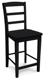 #6390 (24" Madrid Counter Stool w/ Wood Seat)