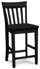 #6350 (24" Slatback Counter Stool w/ Wood Seat)