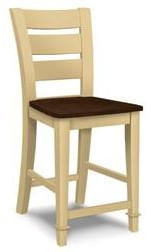 #6340 (24" Tuscany Stool with Wood Seat)