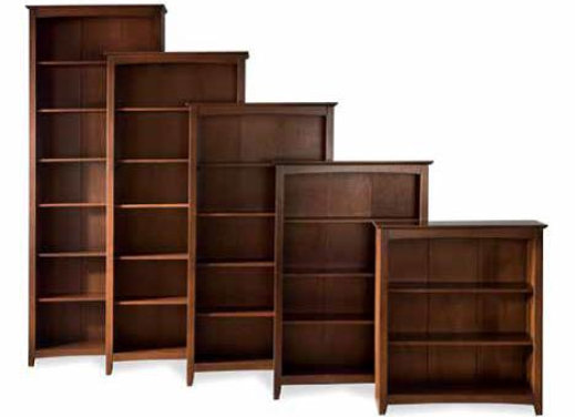 #9310, #9311, #9312, #9313, #9314 (Shaker Bookcase w/ Back)